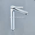 Brass single hole basin faucet Chrome Polished Single Hole Bathroom Sink Faucet Supplier